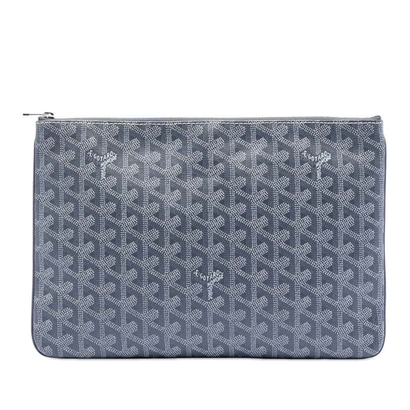 Goyard Goyardine Senat MM Grey Canvas Very good condition - Front View