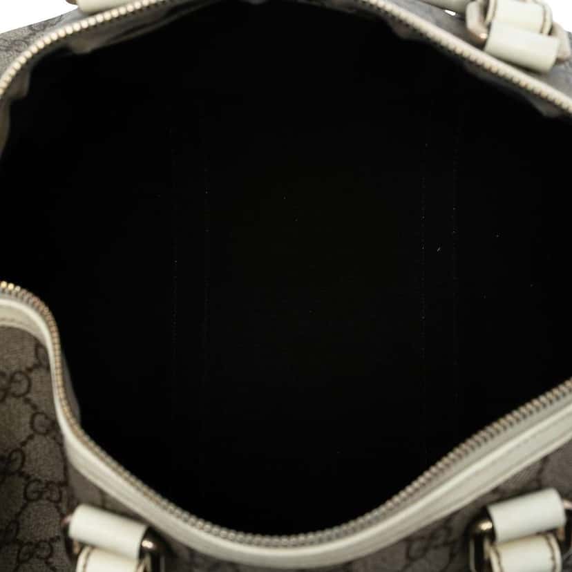 Gucci Medium GG Supreme Joy Boston Bag Brown Canvas Very good condition - Model View