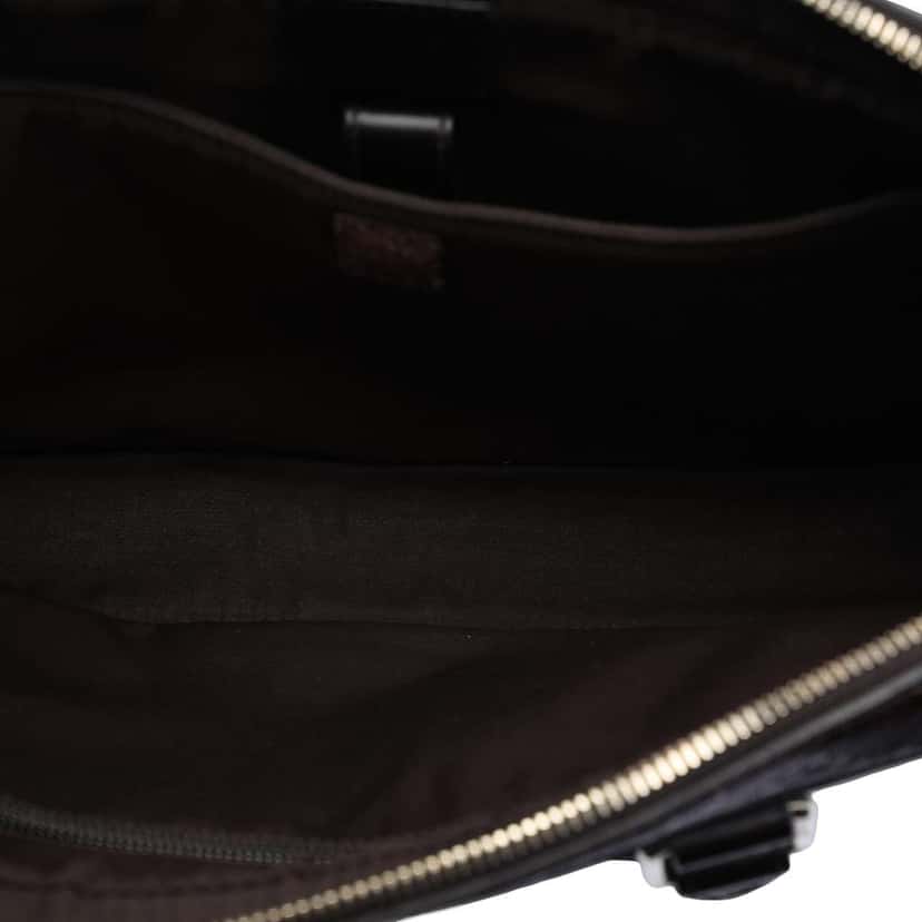 Gucci Medium Leather Diamante Bright Business Bag Brown Leather Very good condition - Model View