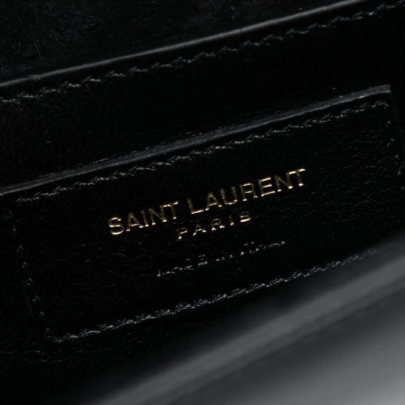 Saint Laurent Small Patent Monogram Kate Tassel Crossbody Black Leather Very good condition - Box View