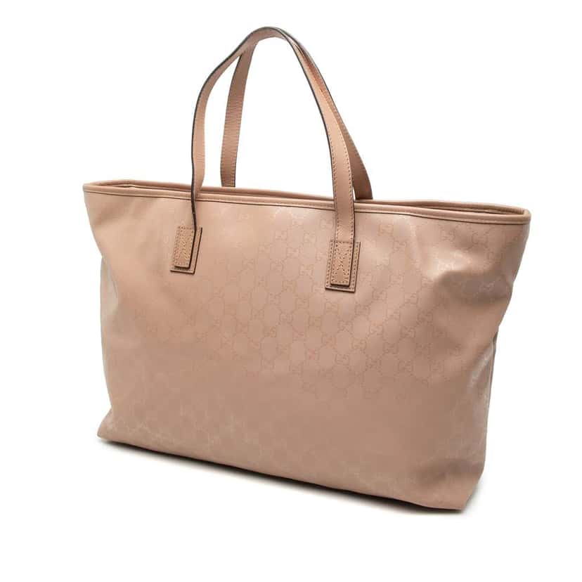 Gucci Large GG Imprime Joy Tote Brown Canvas Very good condition - Back View