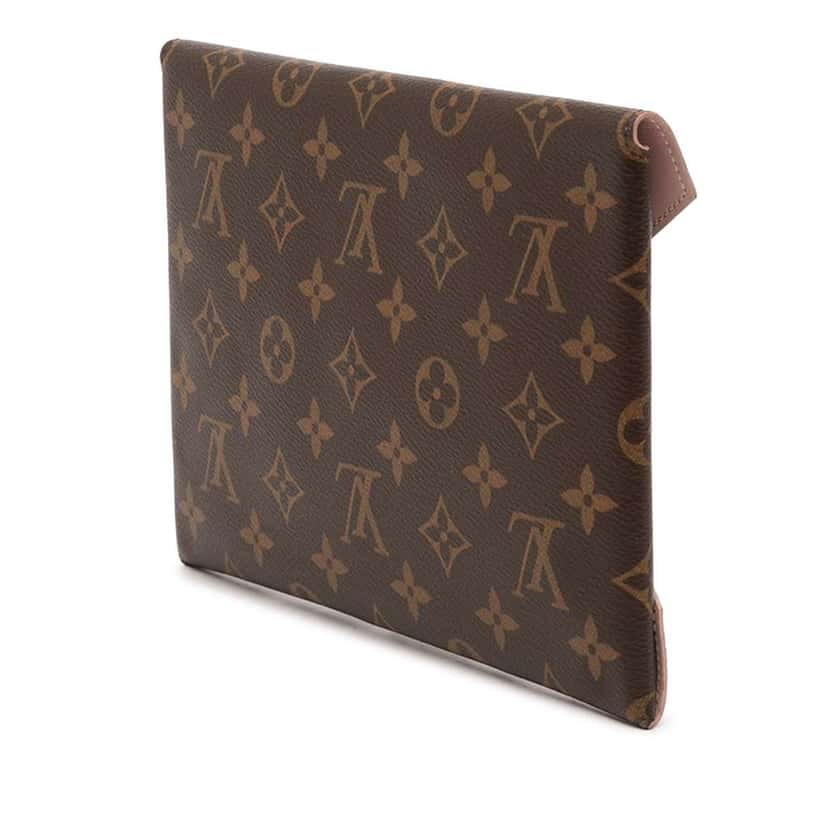 Louis Vuitton Monogram Pochette Kirigami GM Brown Very good condition - Back View