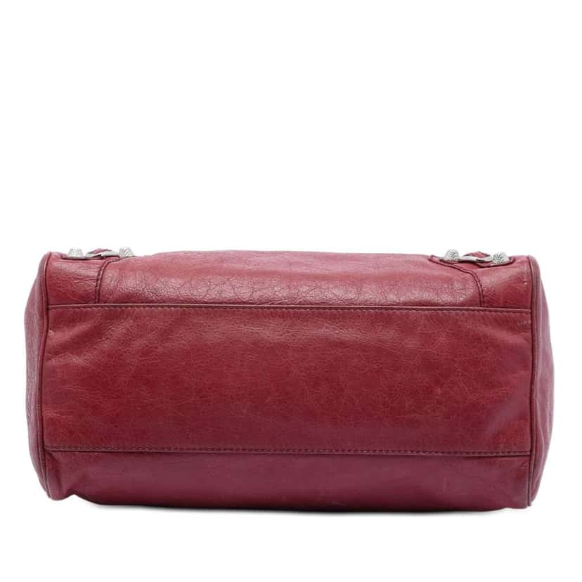 Balenciaga Lambskin Motocross Giant 12 Velo Satchel Red Leather Good condition - Inside View