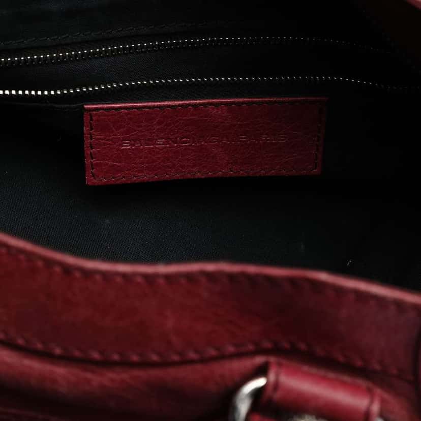 Balenciaga Lambskin Motocross Giant 12 Velo Satchel Red Leather Good condition - Box View