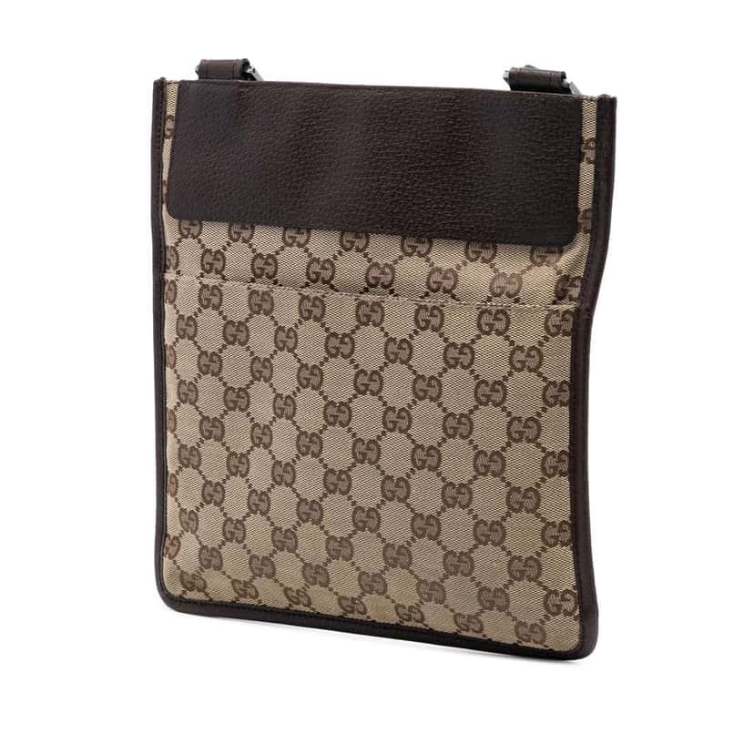 Gucci GG Canvas Web Crossbody Brown Canvas Very good condition - Back View