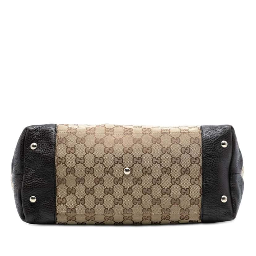 Gucci Medium GG Canvas Web Dressage Tote Brown Canvas Very good condition - Inside View