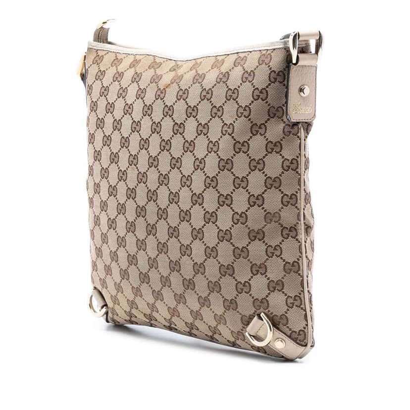 Gucci GG Canvas Abbey D Ring Crossbody Brown Canvas Very good condition - Back View