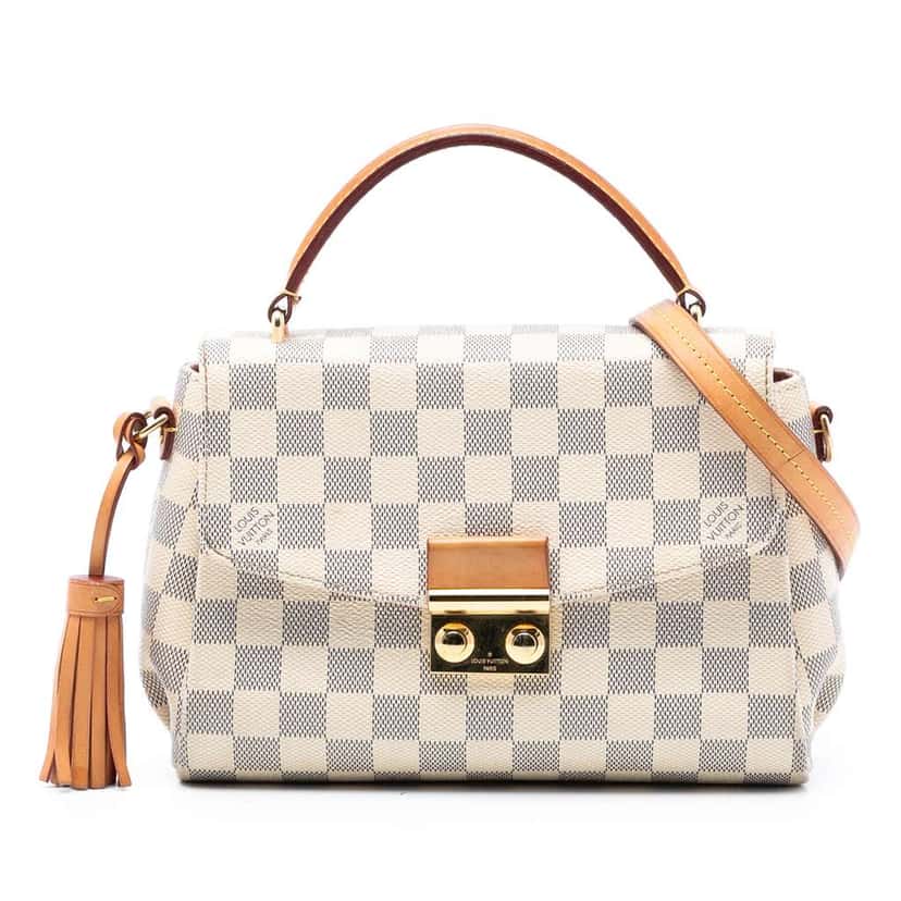 Louis Vuitton Damier Azur Croisette White Good condition - Front View