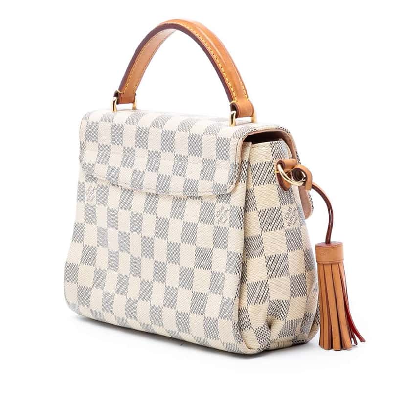 Louis Vuitton Damier Azur Croisette White Good condition - Back View