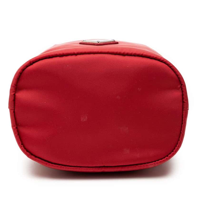 Prada Tessuto Drawstring Pouch Red Very good condition - Inside View