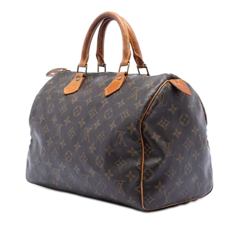 Louis Vuitton Monogram Speedy 30 Brown Good condition - Back View