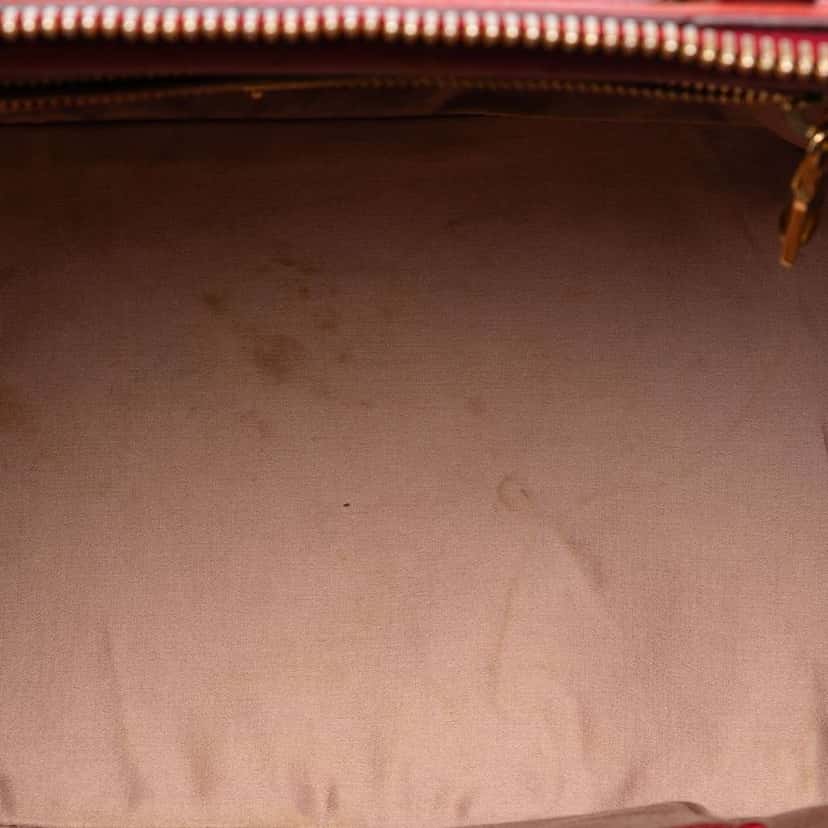 Miu Miu Goatskin Madras Satchel Red Leather Good condition - Model View