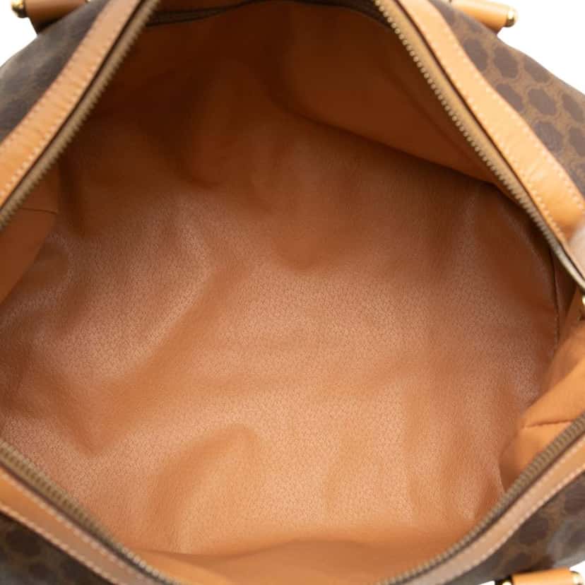 Celine Macadam Coated Canvas Boston Bag Brown Canvas Very good condition - Model View