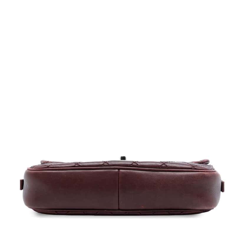 Chanel Paris Edinburgh Medium Calfskin Coco Sporran Flap Red Leather Good condition - Inside View