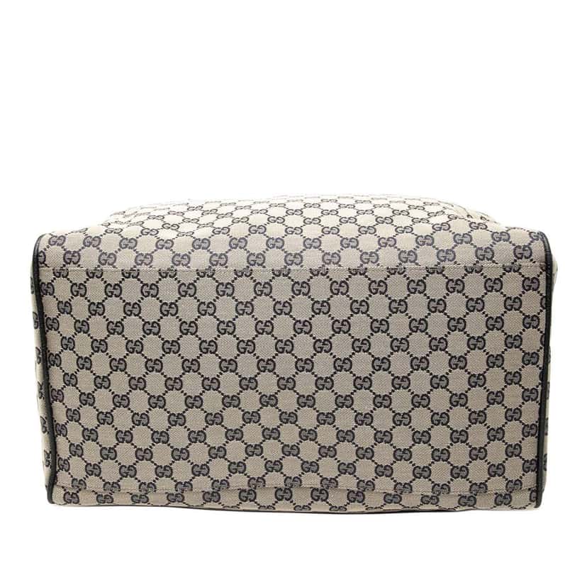 Gucci GG Canvas Web Travel Bag Brown Canvas Good condition - Inside View