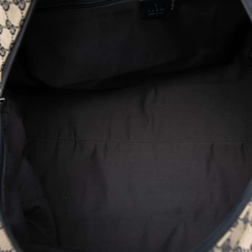 Gucci GG Canvas Web Travel Bag Brown Canvas Good condition - Model View