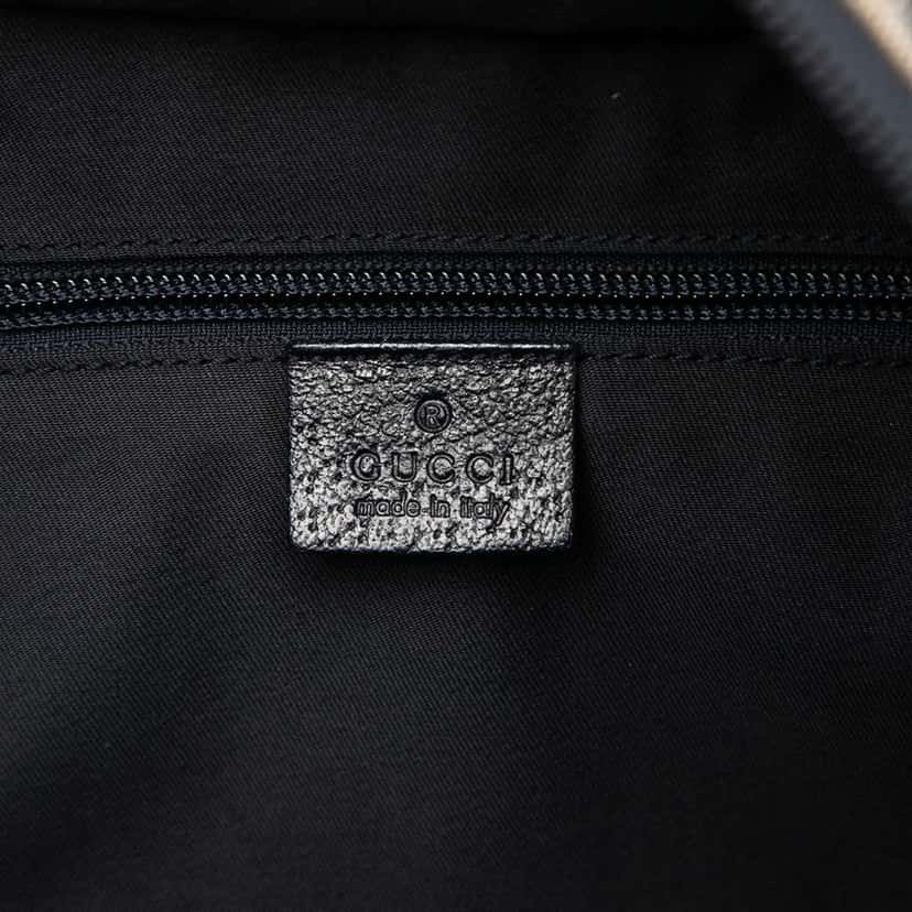 Gucci GG Canvas Web Travel Bag Brown Canvas Good condition - Box View