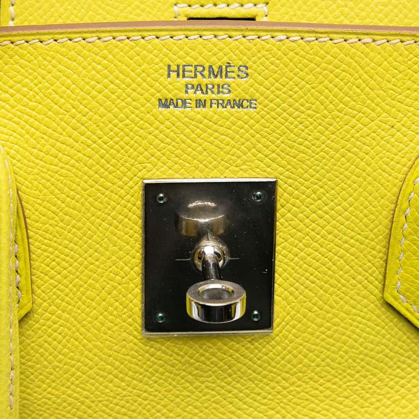 Hermès Epsom Verso Birkin Retourne 35 Yellow Leather Very good condition - Box View