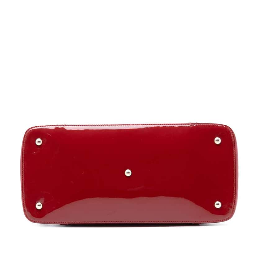 Gucci Large Microguccissima Patent Nice Dome Satchel Red Leather Very good condition - Inside View