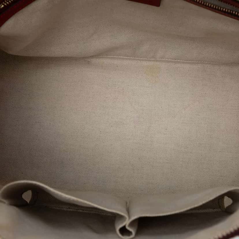 Gucci Large Microguccissima Patent Nice Dome Satchel Red Leather Very good condition - Model View