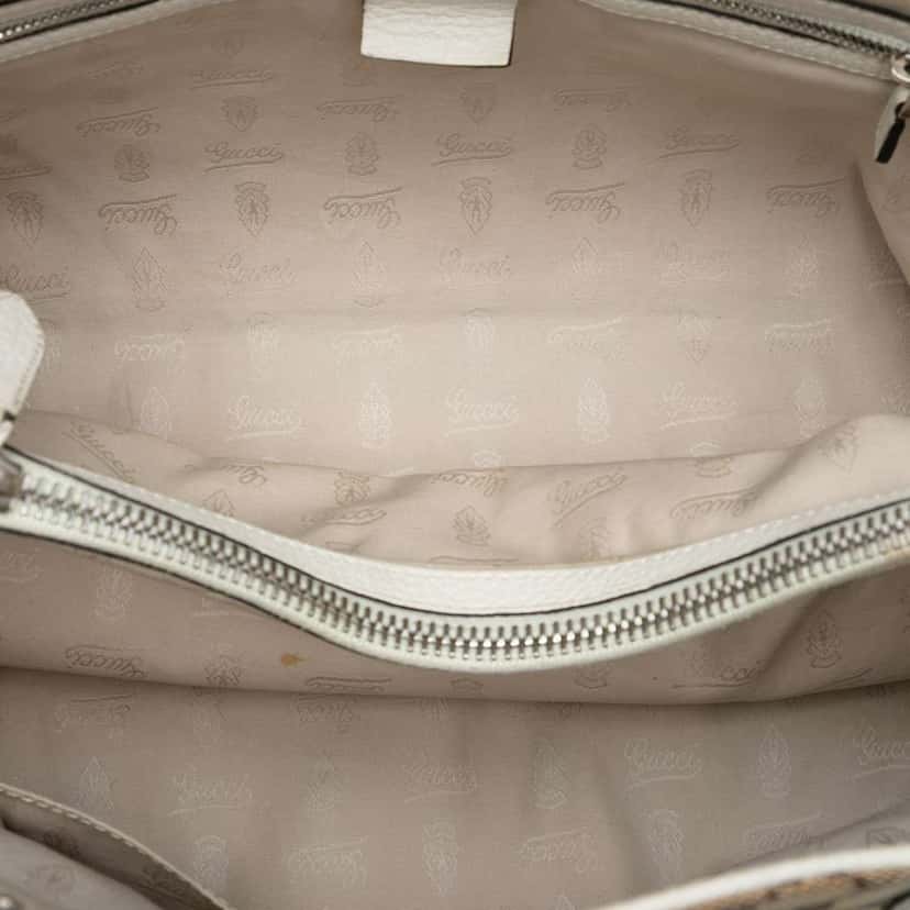 Gucci Medium GG Canvas Bamboo Libeccio Tote Brown Canvas Very good condition - Model View