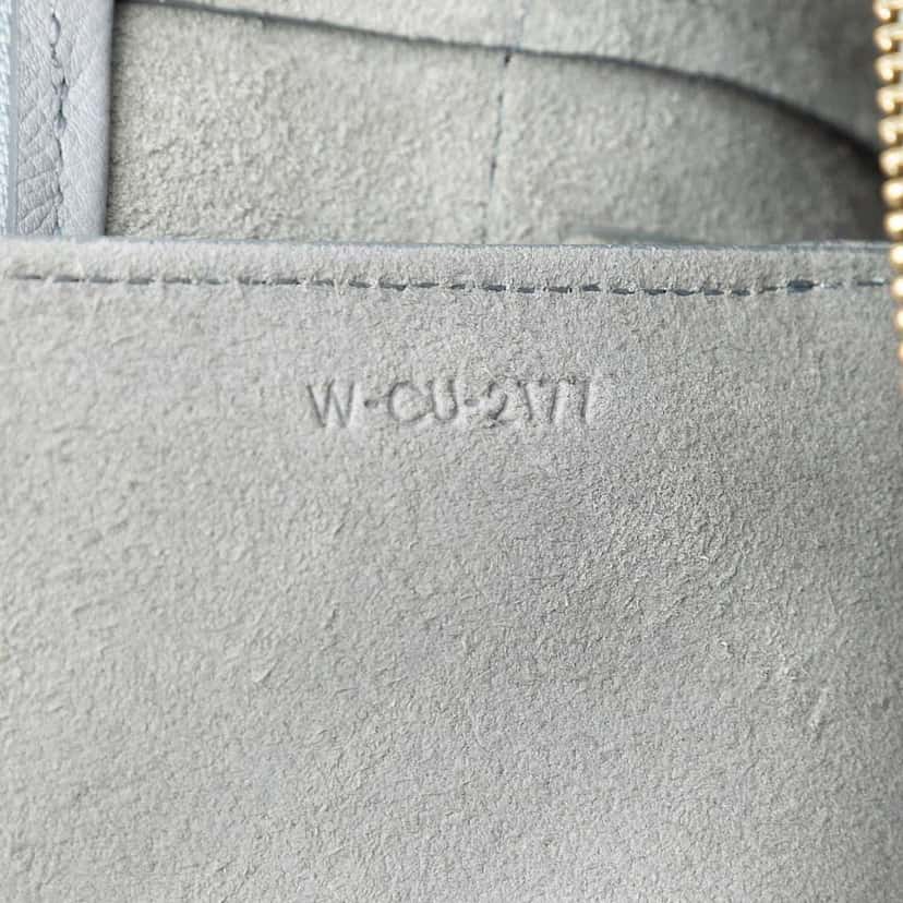 Celine Mini Grained Calfskin Belt Bag Grey Leather Good condition - Box View