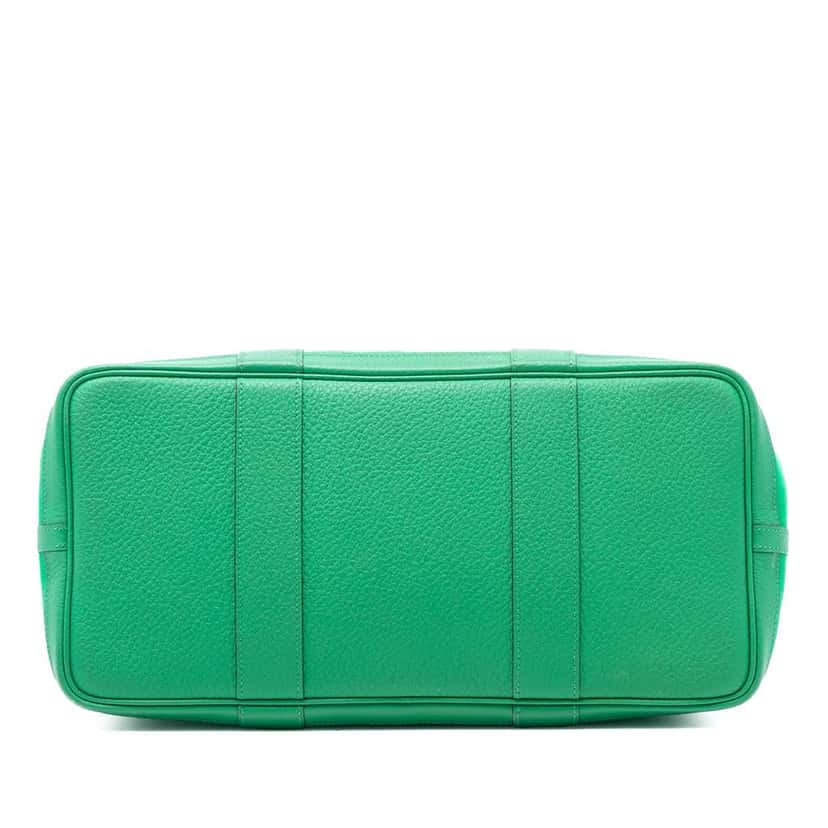 Hermès Toile and Negonda Garden Party 36 Green Canvas Very good condition - Inside View