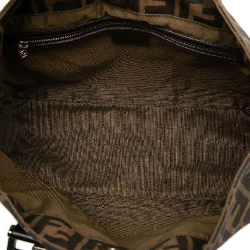 Fendi Small Zucca Canvas Twins Tote Brown Canvas Very good condition - Model View