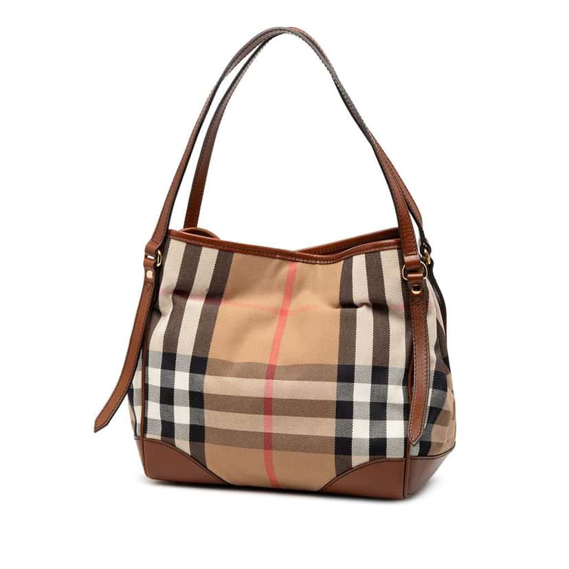 Burberry House Check Canvas Canterbury Tote Brown Canvas Good condition - Back View