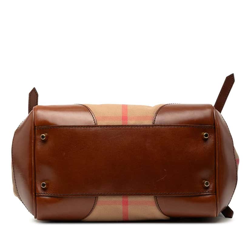 Burberry House Check Canvas Canterbury Tote Brown Canvas Good condition - Inside View