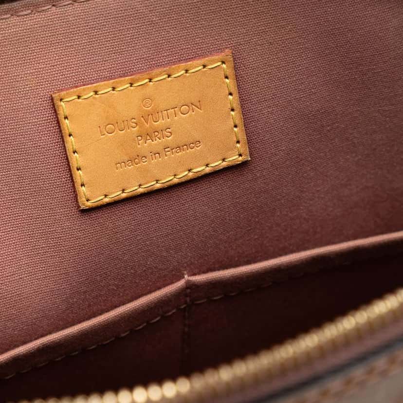 Louis Vuitton Monogram Vernis Alma PM Brown Leather Very good condition - Box View