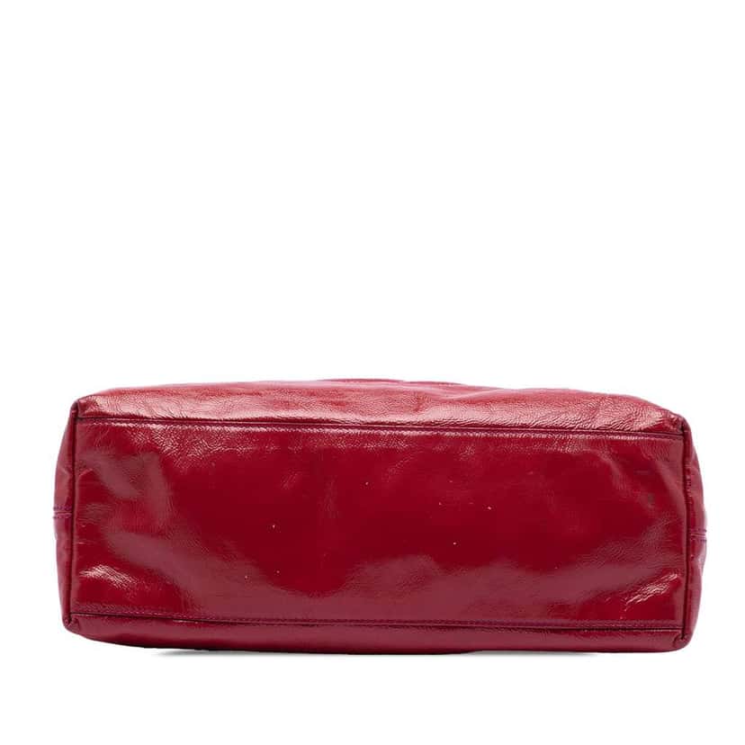 Gucci Medium Patent Soho Chain Tote Red Leather Very good condition - Inside View