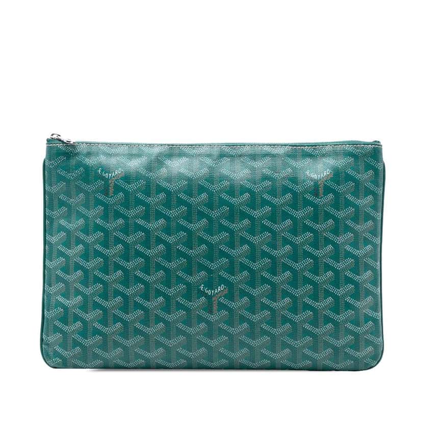 Goyard Goyardine Senat MM Green Canvas Very good condition - Front View
