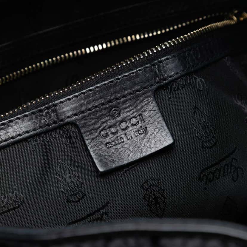 Gucci Patent Hysteria Tote Black Leather Good condition - Box View