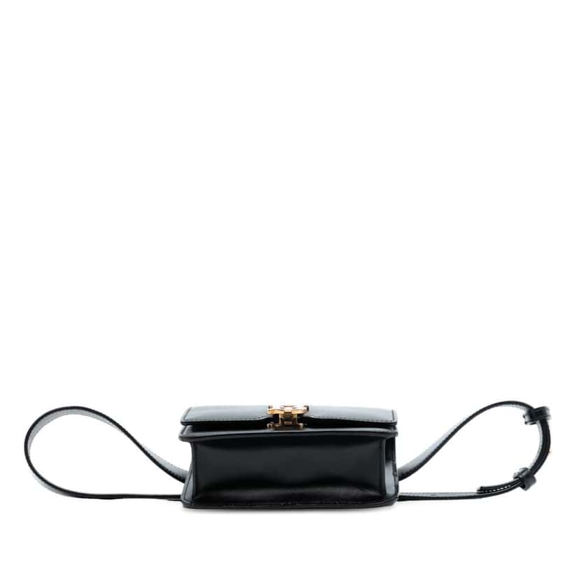 Burberry Leather TB Belt Bag Black Leather Very good condition - Inside View