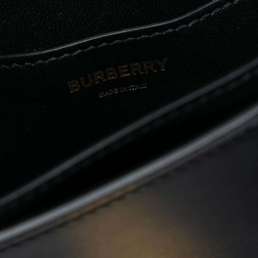 Burberry Leather TB Belt Bag Black Leather Very good condition - Box View