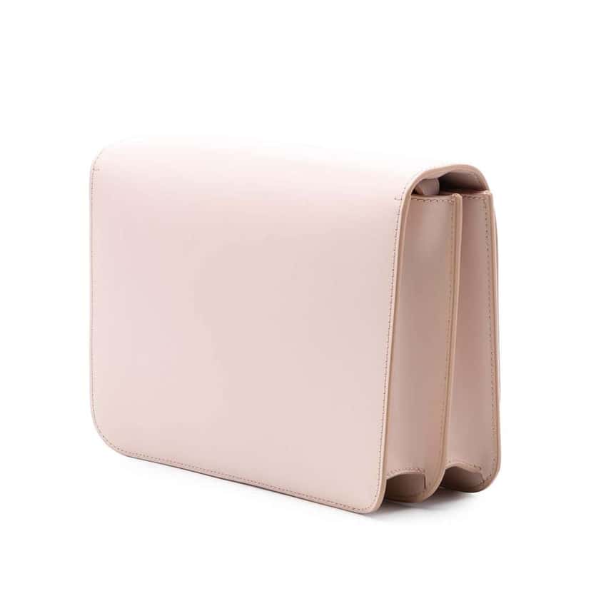 Burberry Medium Smooth Calfskin TB Monogram Crossbody Pink Leather Very good condition - Back View