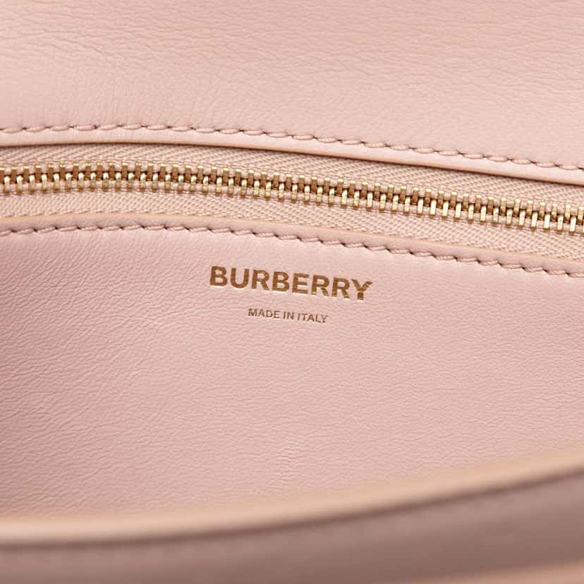 Burberry Medium Smooth Calfskin TB Monogram Crossbody Pink Leather Very good condition - Box View