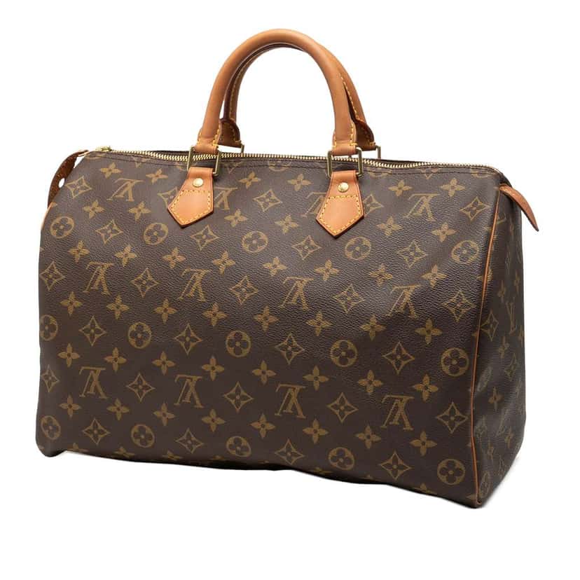 Louis Vuitton Monogram Speedy 35 Brown Good condition - Back View