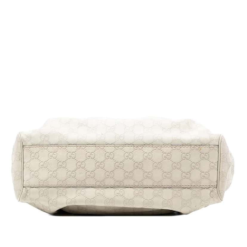 Gucci Medium Guccissima Sukey Tote White Leather Good condition - Inside View