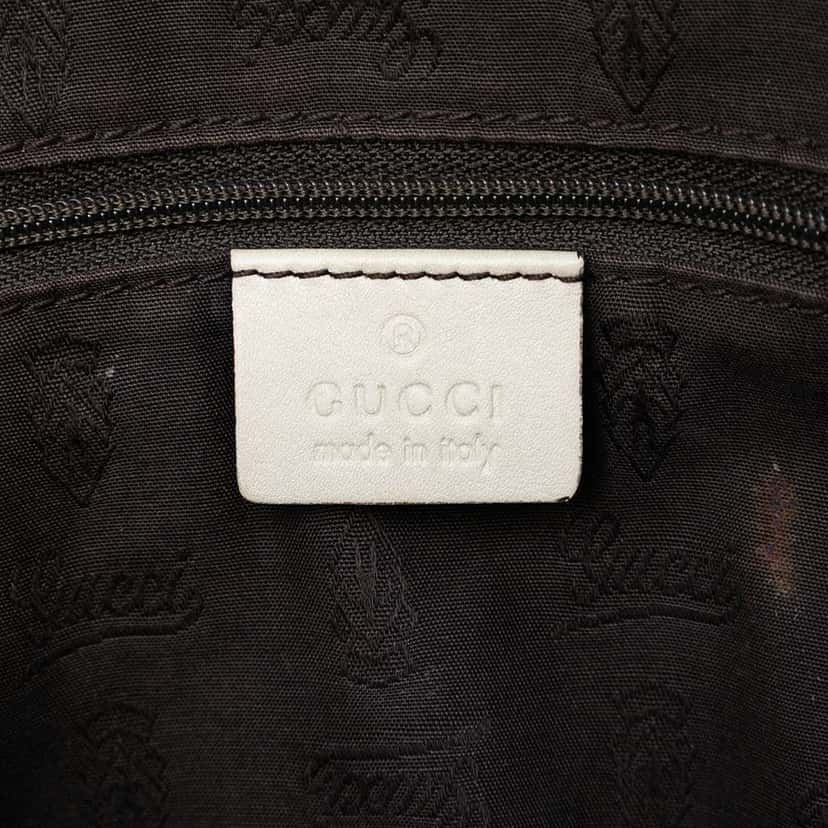 Gucci Medium Guccissima Sukey Tote White Leather Good condition - Box View