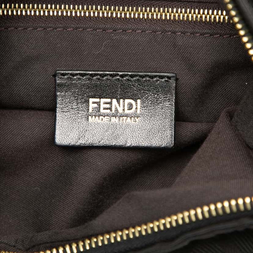 Fendi Zucca Canvas Chef Chain Hobo Bag Brown Canvas Very good condition - Box View