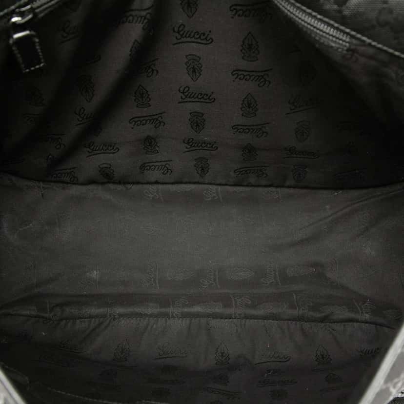 Gucci GG Imprime Messenger Bag Black Canvas Very good condition - Model View