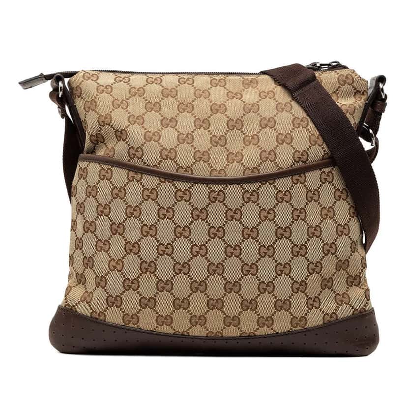 Gucci GG Canvas Crossbody Brown Canvas Very good condition - Front View