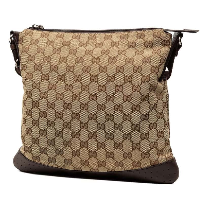 Gucci GG Canvas Crossbody Brown Canvas Very good condition - Back View