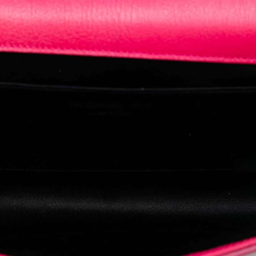 Saint Laurent Large Leather Monogram Belle De Jour Clutch Pink Leather Very good condition - Model View