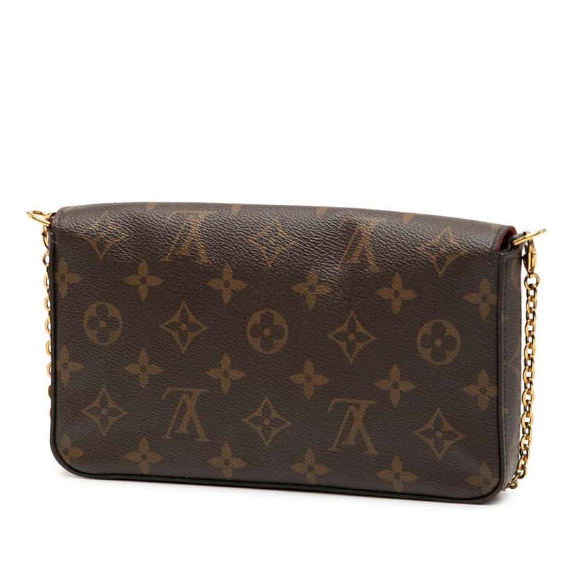 Louis Vuitton Monogram Pochette Felicie Brown Very good condition - Back View