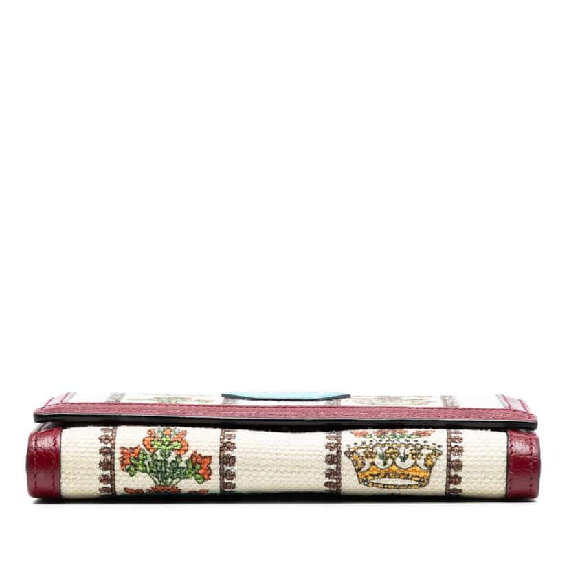 Gucci Canvas 100 Centennial Floral Crown Wallet On Chain Brown Canvas Very good condition - Inside View