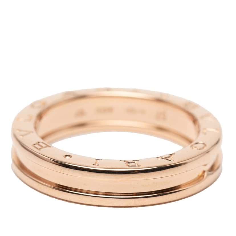 Bvlgari 18K Rose Gold B.Zero1 One Band Ring Pink Rose Gold Very good condition - Back View