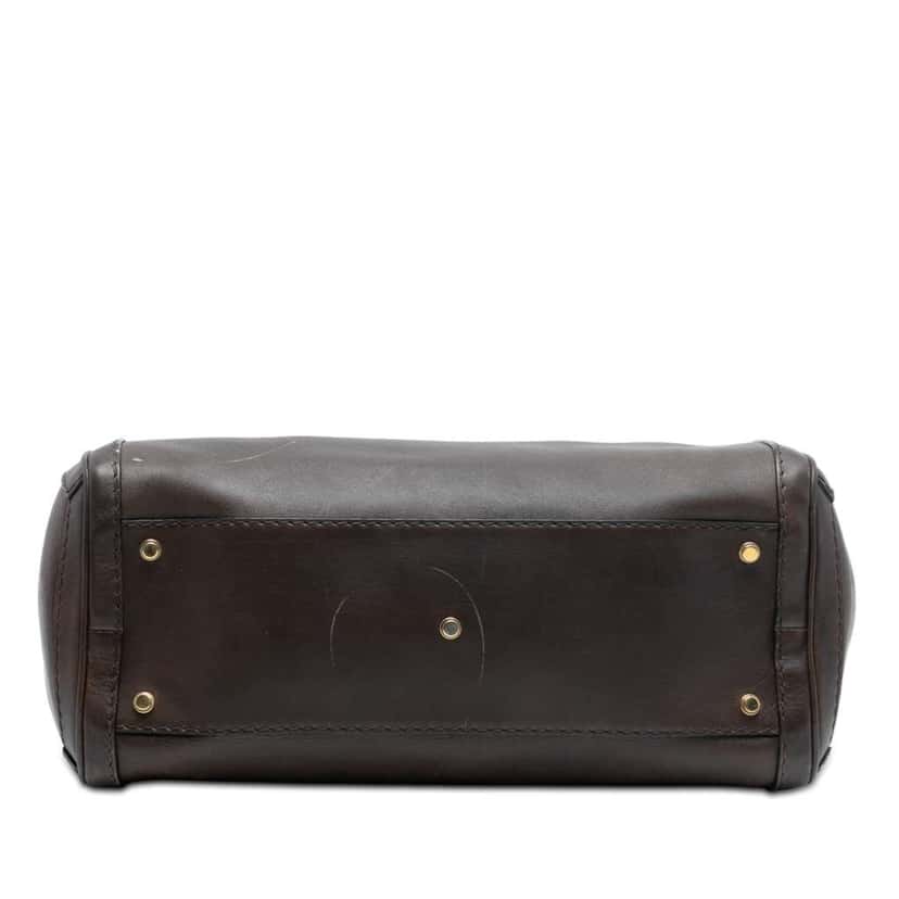 Gucci Calfskin Interlocking G Running Tote Brown Leather Very good condition - Inside View